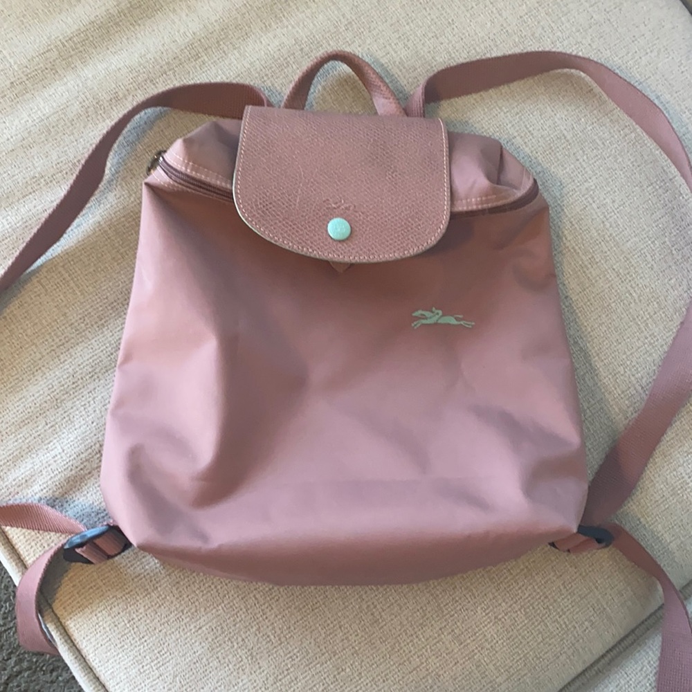 Longchamp le pliage backpack pink